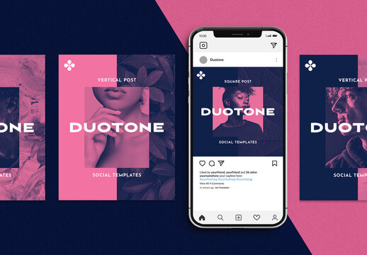 Duotone Social Media Set