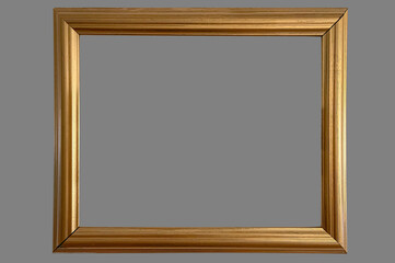 Elegant simple wooden gold golden shiny sheen photo picture frame