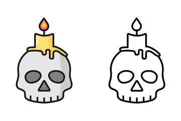 
Zombie hand icon for Halloween party. Undead hand emerging from the grave, halloween, in color lines and line style
isolated on white background.
