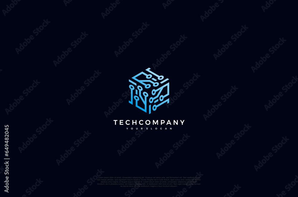 Poster abstract hub network connection line icon. vector illustration design template