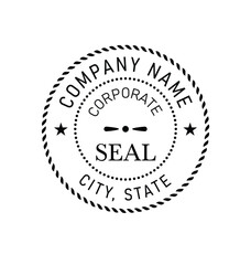 official corporate document seal