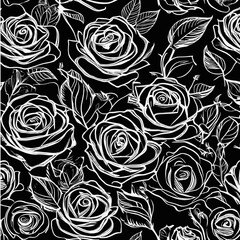 rosses seamless floral pattern