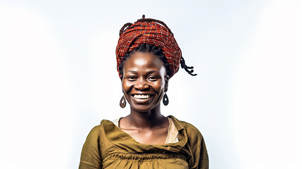 A West African woman  - obrazy, fototapety, plakaty