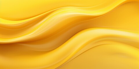 Yellow Marble Creative Abstract Wavy Texture. Screen Wallpaper. Digiral Art. Abstract Bright Surface Liquid Horizontal Background. Ai Generated Vibrant Texture Pattern.
