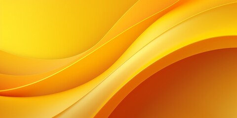 Yellow Creative Abstract Wavy Texture. Screen Wallpaper. Digiral Art. Abstract Bright Surface Liquid Horizontal Background. Ai Generated Vibrant Texture Pattern.