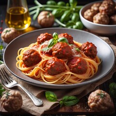 Delicious Spaghetti with Meatballs