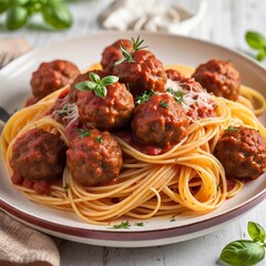 Delicious Spaghetti with Meatballs