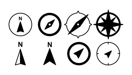 Compass icon vector. navigation icon