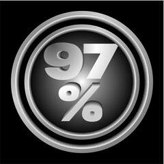 icon, button number 97%