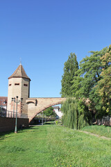 Fototapeta na wymiar The fishermen's tower in Haguenau, Grand Est, Alsace, France