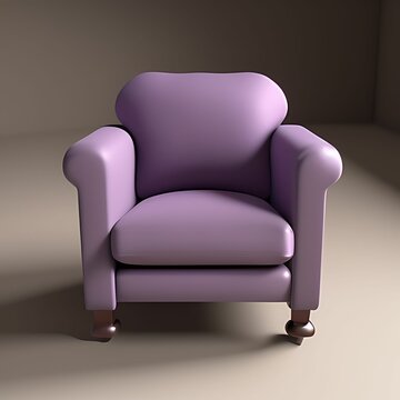 3d render of armchair isolated made with generative ai
