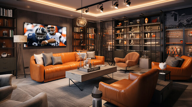 Sports Lover's Paradise: Luxurious Room with Memorabilia