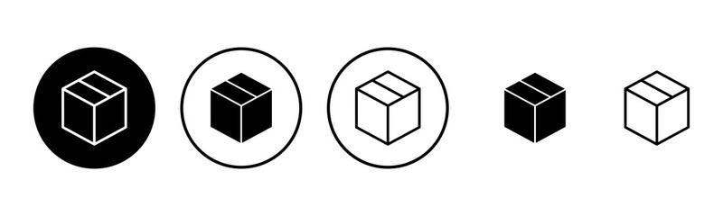 Box icon set illustration. box sign and symbol, parcel, package