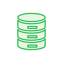 Database icon set. database vector icon