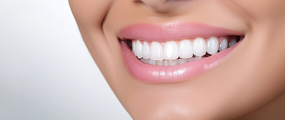 Obraz premium A wide smile showing beautiful white teeth