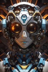 Kaleidoscopic Robot Face - Generative AI




