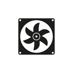 Ventilation fan icon. Vector illustration. EPS 10.