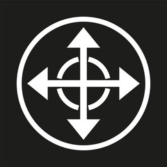 Navigation icon. Vector illustration. EPS 10.