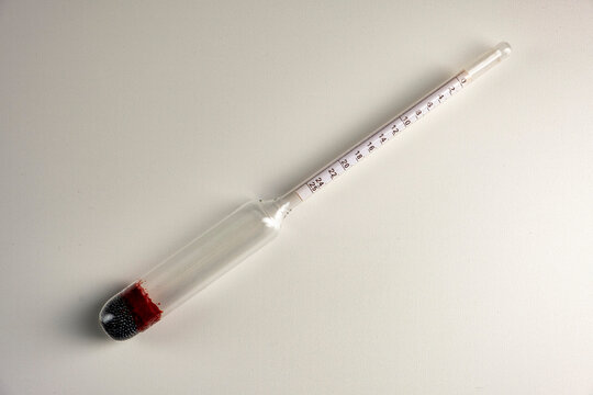 Hydrometer for measuring the density of liquids