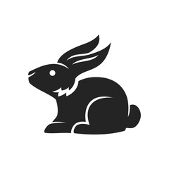 rabbit logo template Isolated. Brand Identity. Icon Abstract Vector graphic