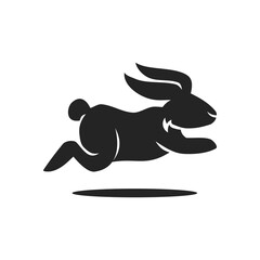 rabbit logo template Isolated. Brand Identity. Icon Abstract Vector graphic