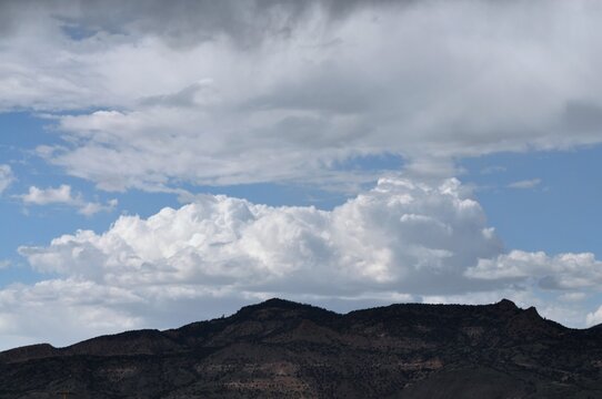 clouds in the mountains