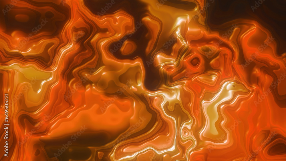 Aufkleber moving pattern of liquid layers. motion. glowing layers of moving fluid in pattern. spots moving in 