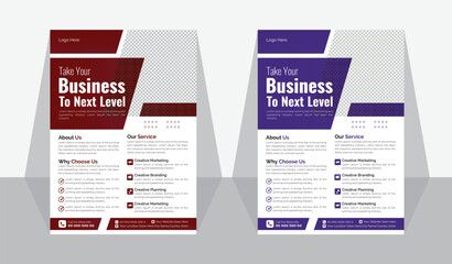 Corporate Modern Flyer Design Template Creative and Clean.