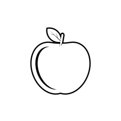 Apple Icon. Veggie, Diet Symbol.