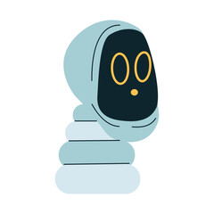 Chatbot and digital cyborg, AI bot character android, - 649506472