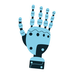 Robot arm. Mechanical hand vector design - 649506685
