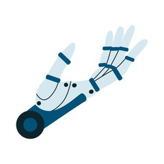 Robot arm. Mechanical hand vector design - 649506897