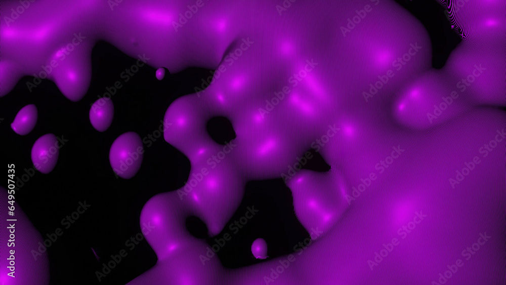 Poster animation with moving liquid droplets. design. liquid with rounded droplets moving in waves. moving 