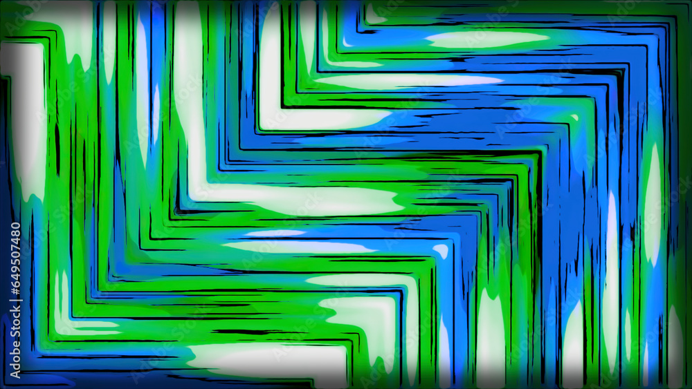 Poster colorful lines in corner pattern. motion. zigzag pattern with colorful stripes. graphic texture of z