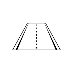 Highway Icon. Runway, Road Symbol.