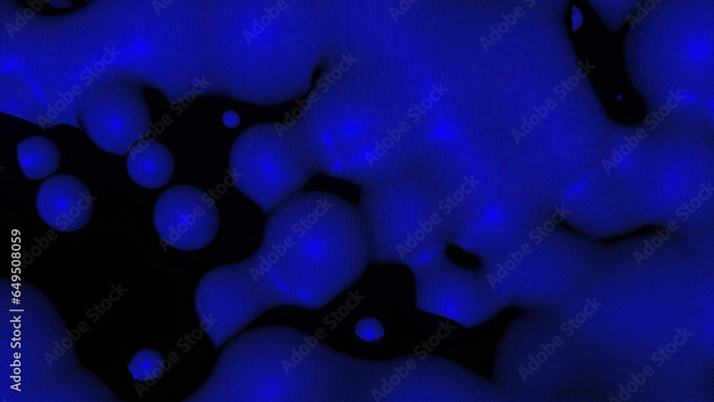 Poster animation with moving liquid droplets. design. liquid with rounded droplets moving in waves. moving 