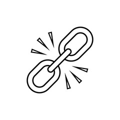 Strong Icon. Chain Symbol – Vector.