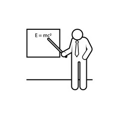 Teacher Icon. Lecturer, Teaching Symbol.
