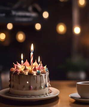 cake with candles