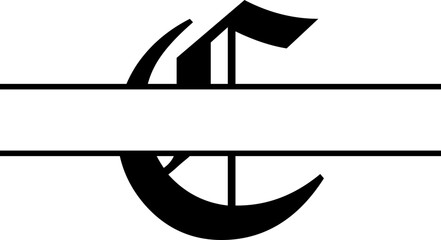 Personalized Name Alphabet SVG design for print-on-demand