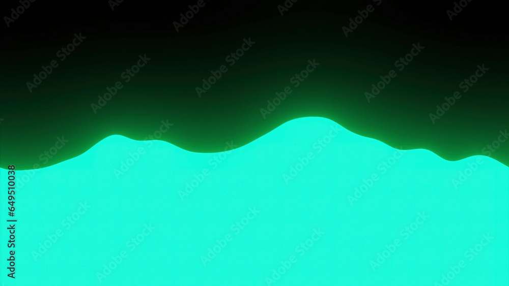 Aufkleber bright wavy background moving on black background. design. minimalistic color animation with separat