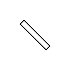 Backslash Icon. Stripe, Diagonal Line Symbol.