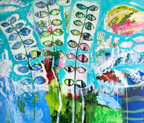 Painting as a Background