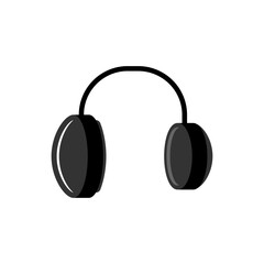 Head Phones Icon. Audio, Hearing Element Symbol - Vector. 