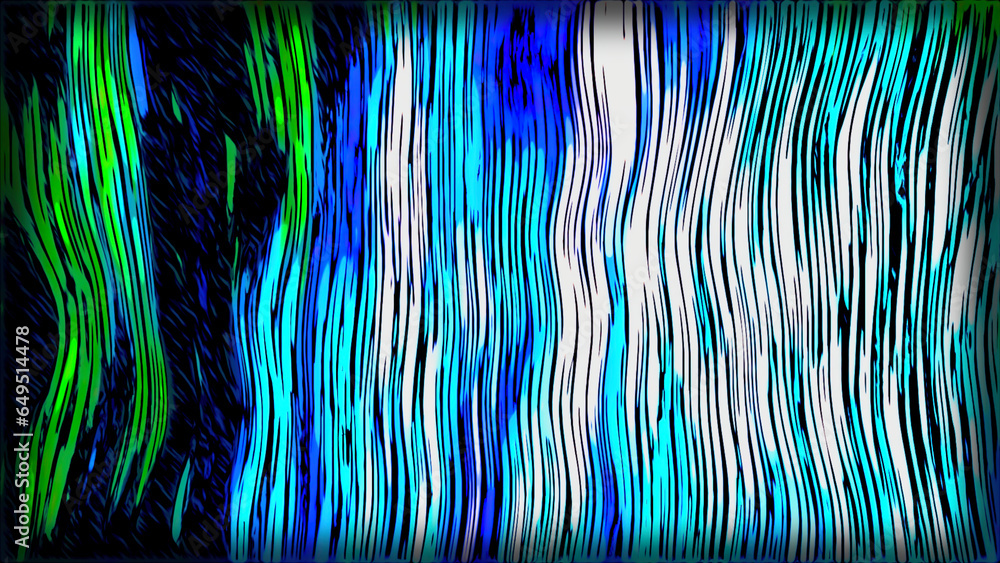 Poster shimmering abstract background with glitch lines. motion. colorful stripes twinkle in glitch style. 