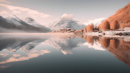 Peak Perfection: Mountain Reflected in the Lake