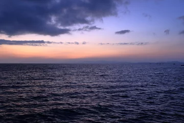 Foto op Canvas 夜明け前の洲本港からの綺麗な景色 © So Takinoiri