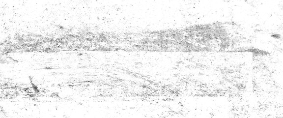 Wall fragment with scratches and cracks, distress overlay texture, white background on cement floor texture, Vector grunge texture. 