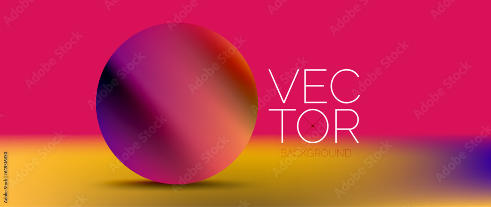 Poster podium background adorned with fluid gradient color geometric shapes. eye-catching and modern design
