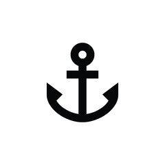 anchor icon on white background, element for design © Rifky